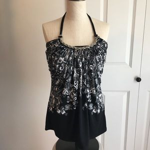 white house black market halter top size small